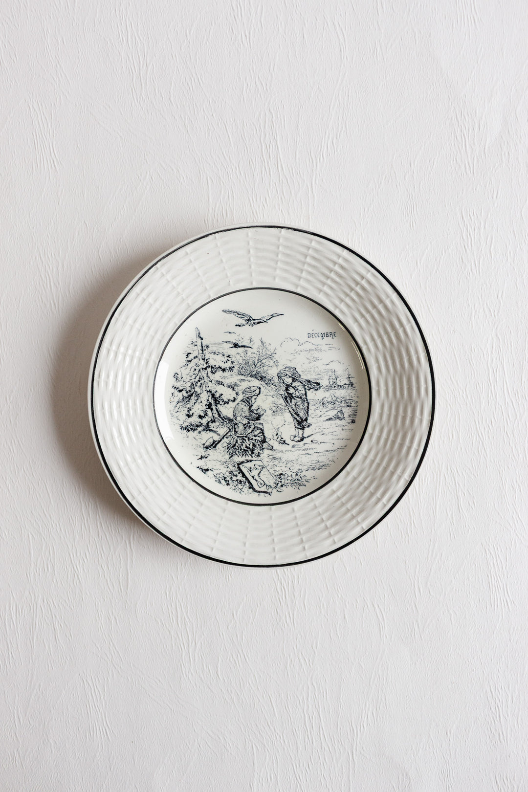 digoin sarreguemines "les mois" talking plates