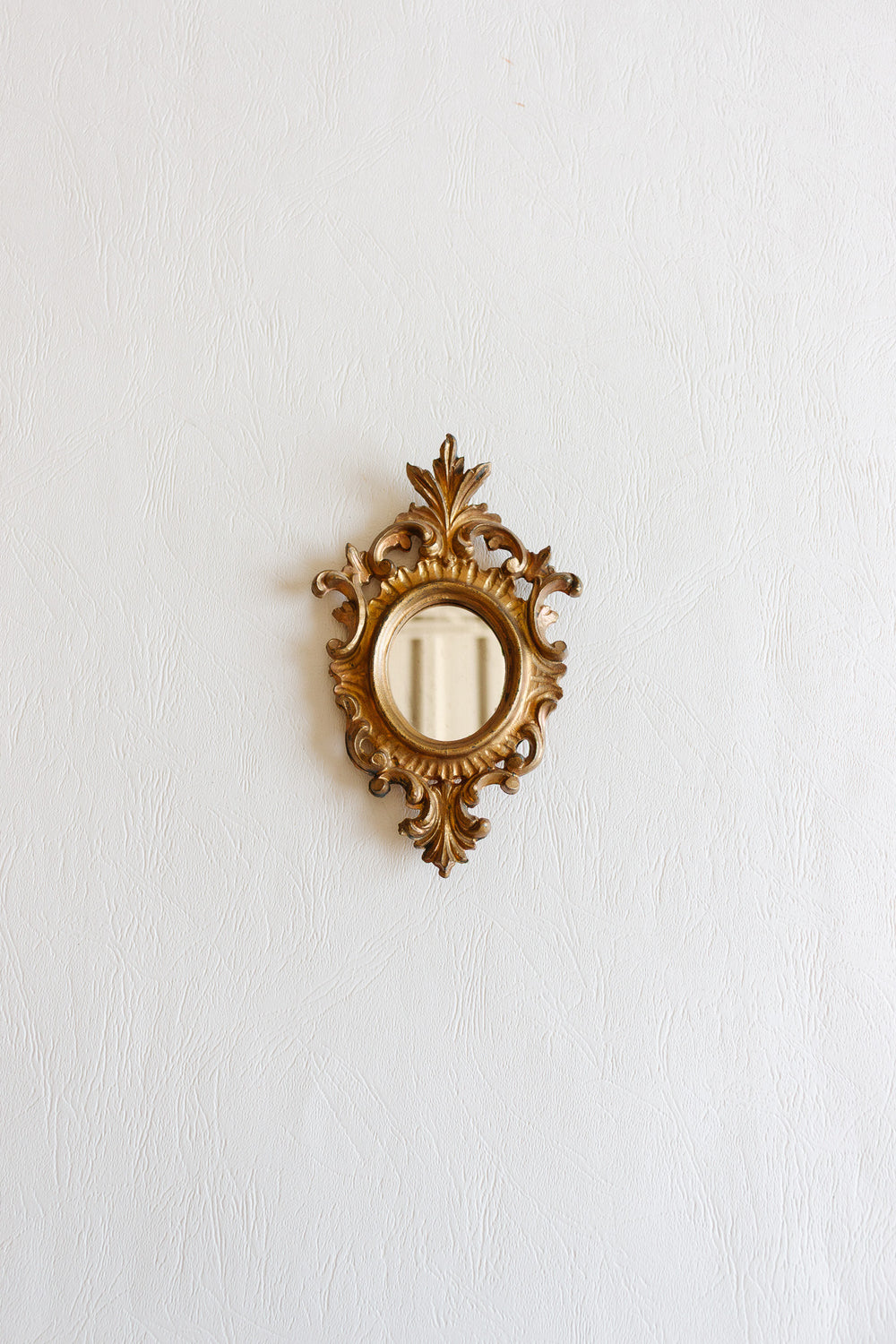 vintage italian petite gilt mirror