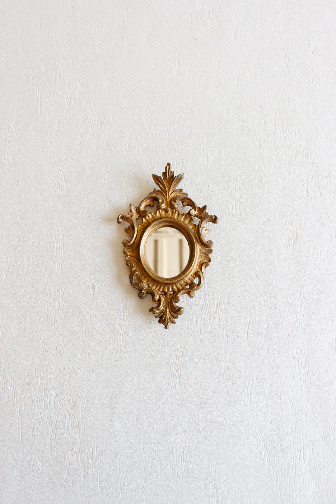 vintage italian petite gilt mirror