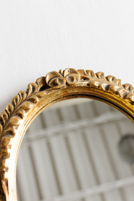 vintage french louis xiv style gilt mirror