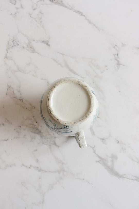 antique french transferware pitcher