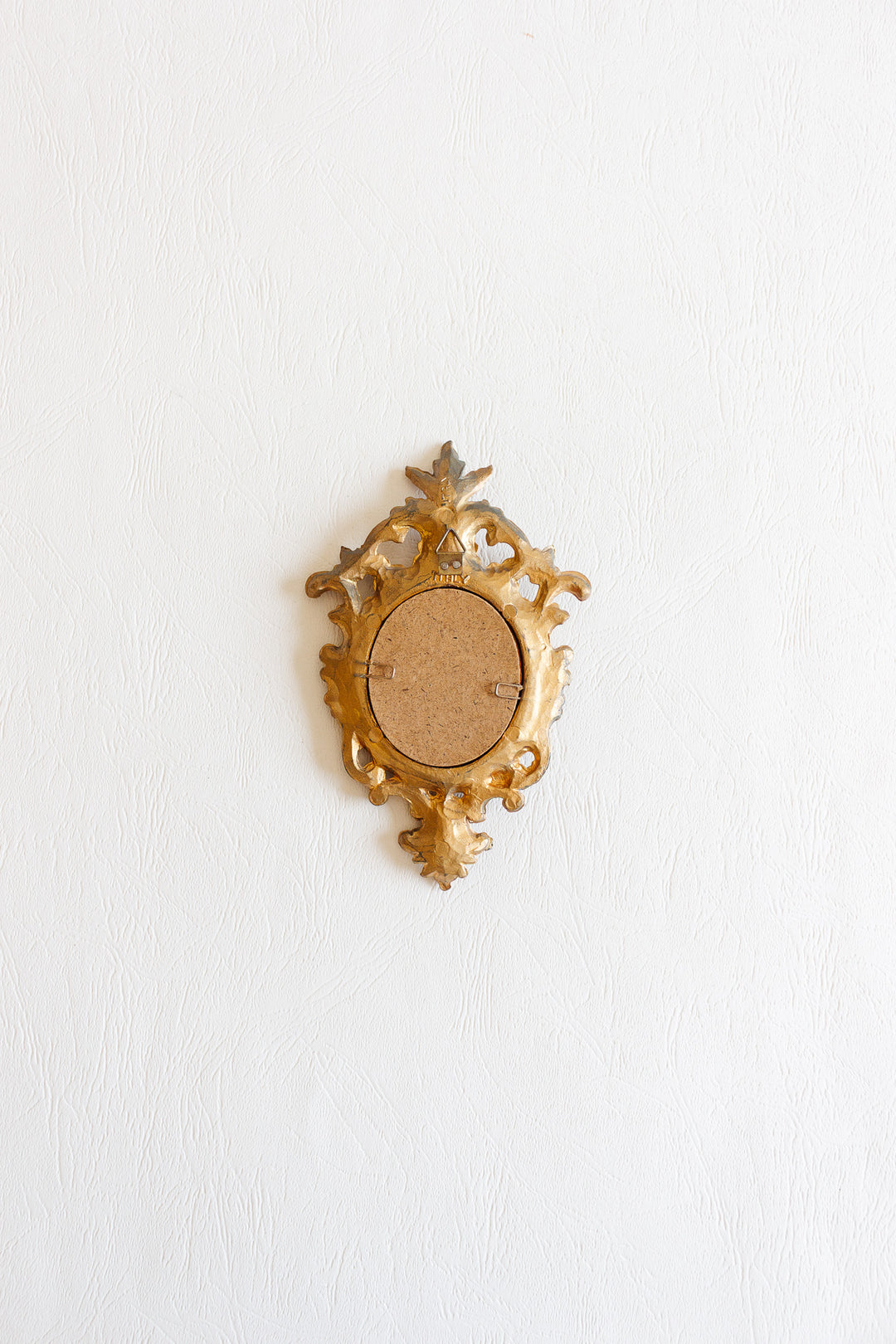 vintage italian petite gilt mirror