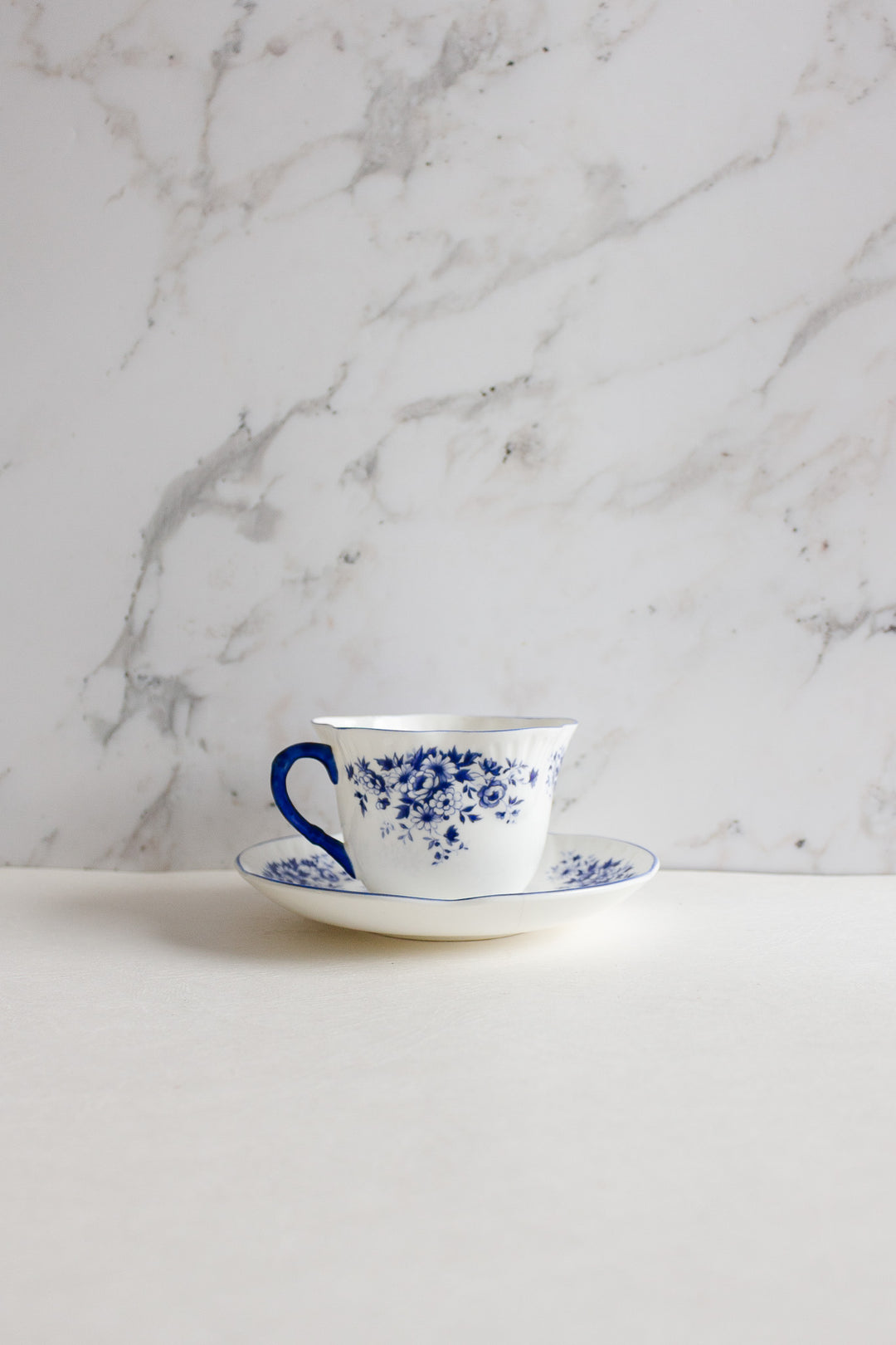 vintage English royal york hand "petite blue" teacup
