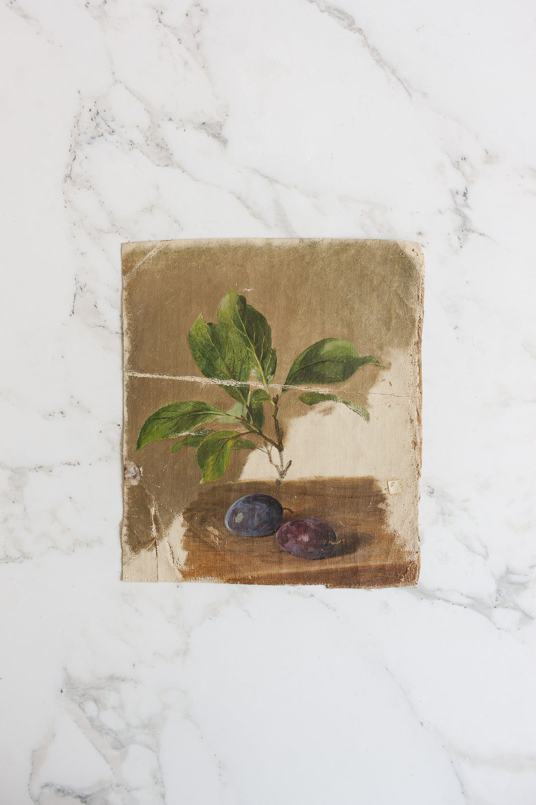 antique french canvas art