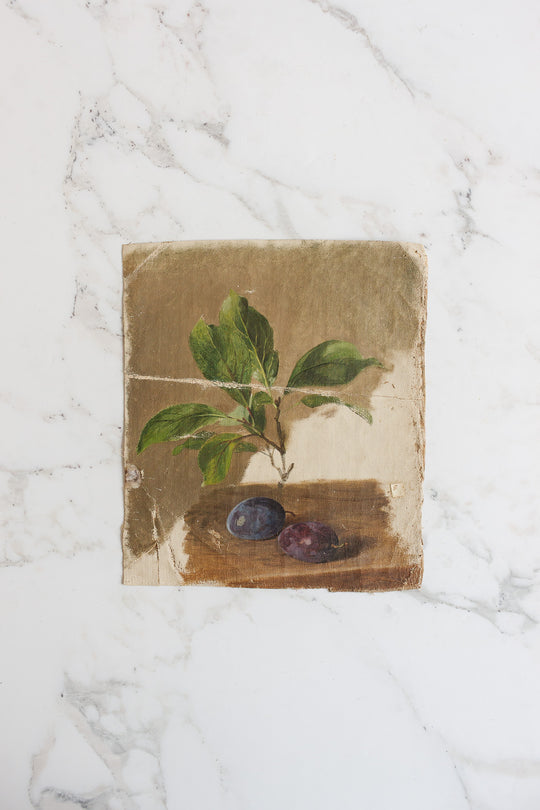 antique french canvas art