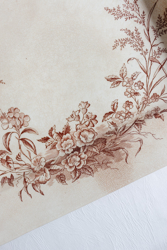 1888 english "montreal" cliff stoneware platter pair