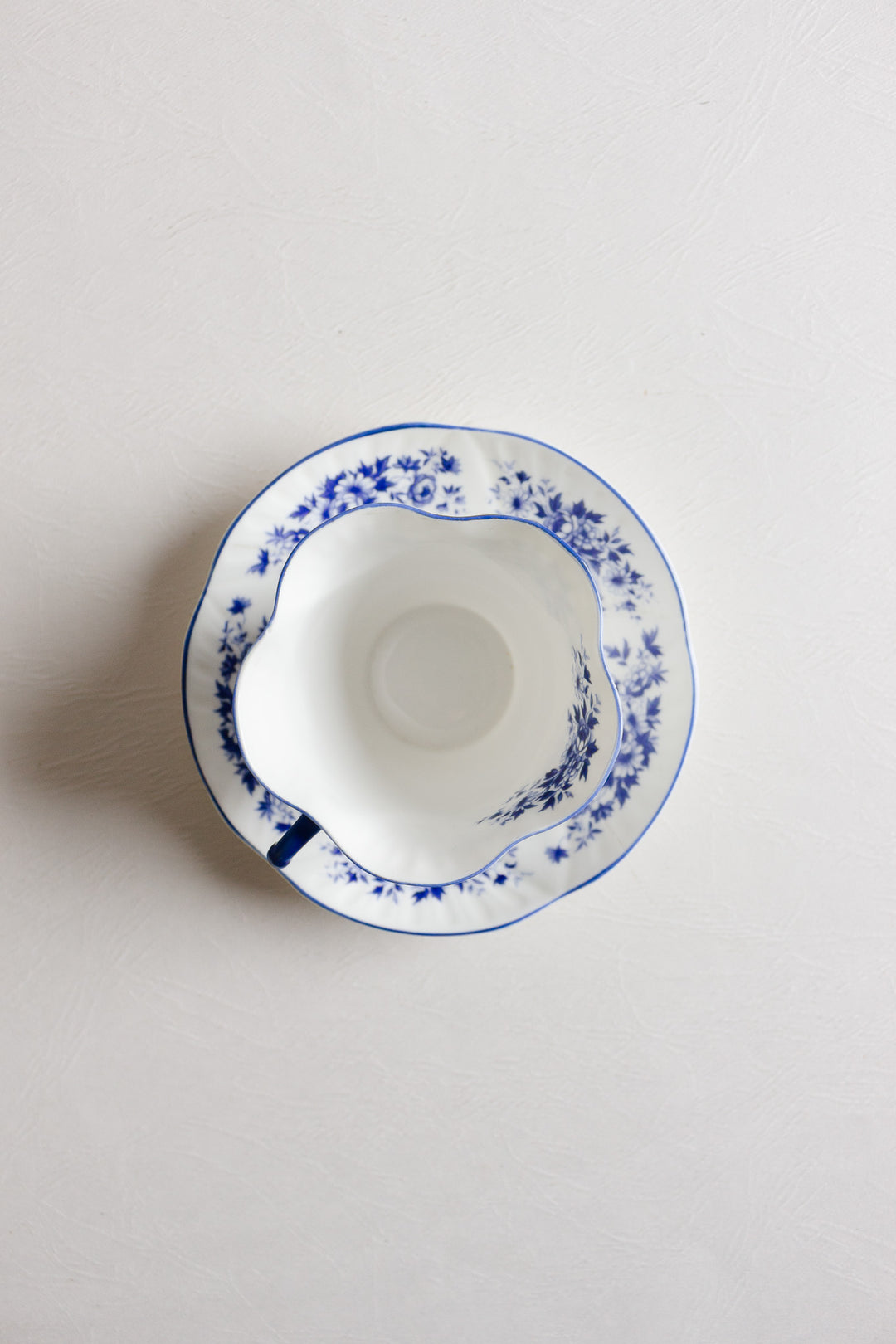 vintage English royal york hand "petite blue" teacup