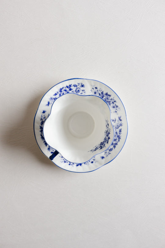 vintage English royal york hand "petite blue" teacup