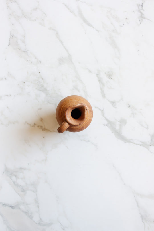 vintage french petit stoneware pitcher