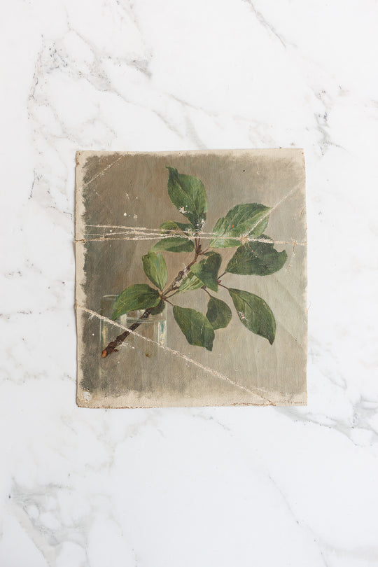 antique french canvas art