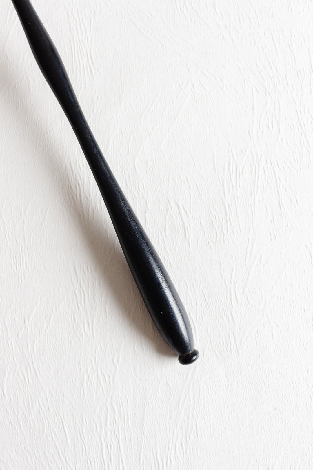 antique european candle snuffer with rosewood handle