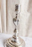 pair of 1920s French art nouveau silver plate candlesticks