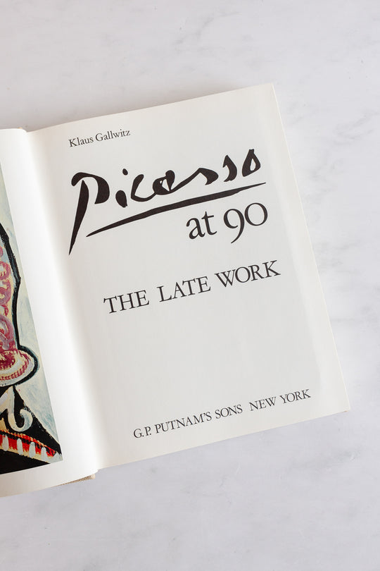 "picasso at 90" vintage art book