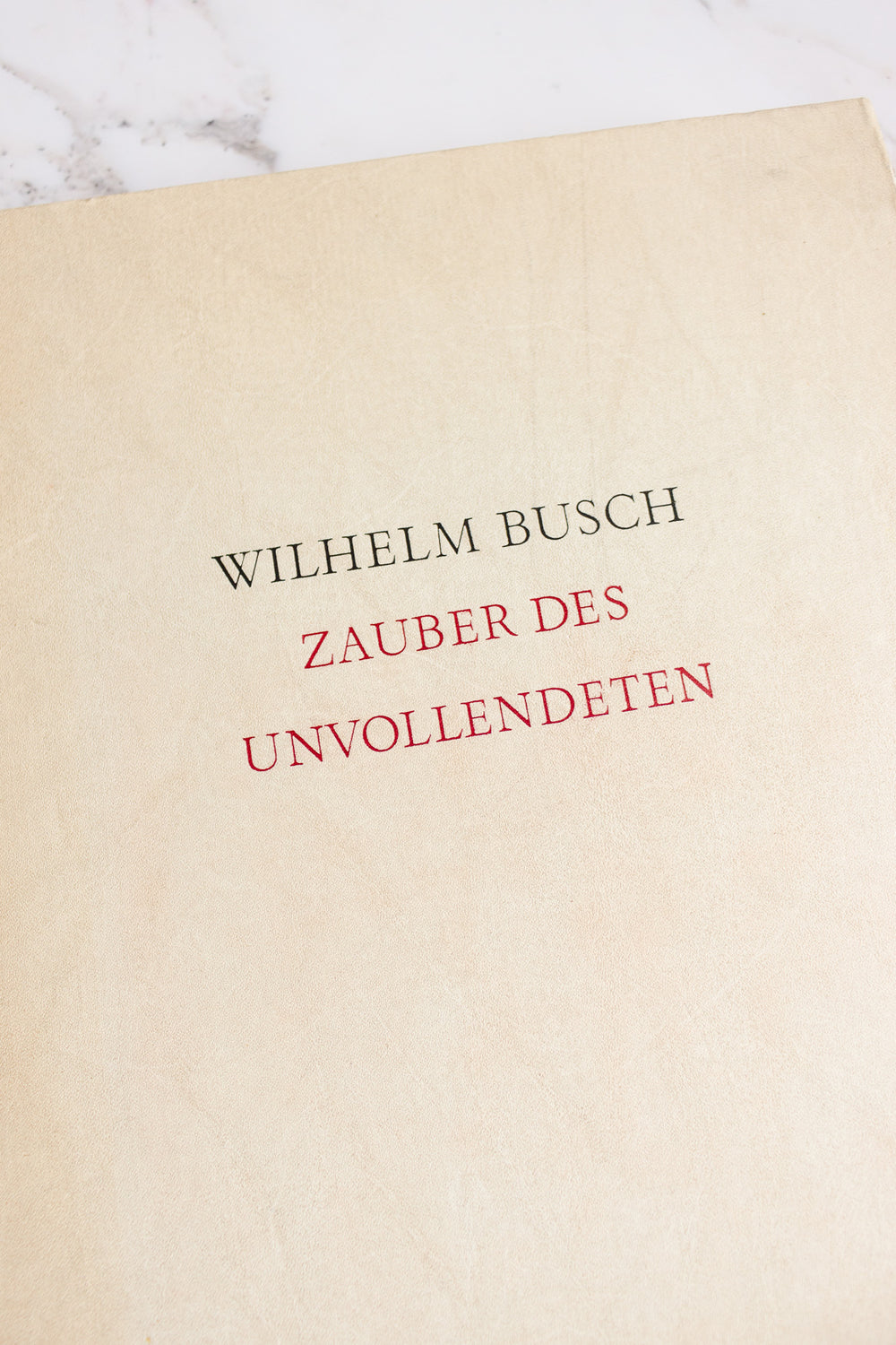 vintage German art book, “wilhem busch: zauber des unvollendeten”