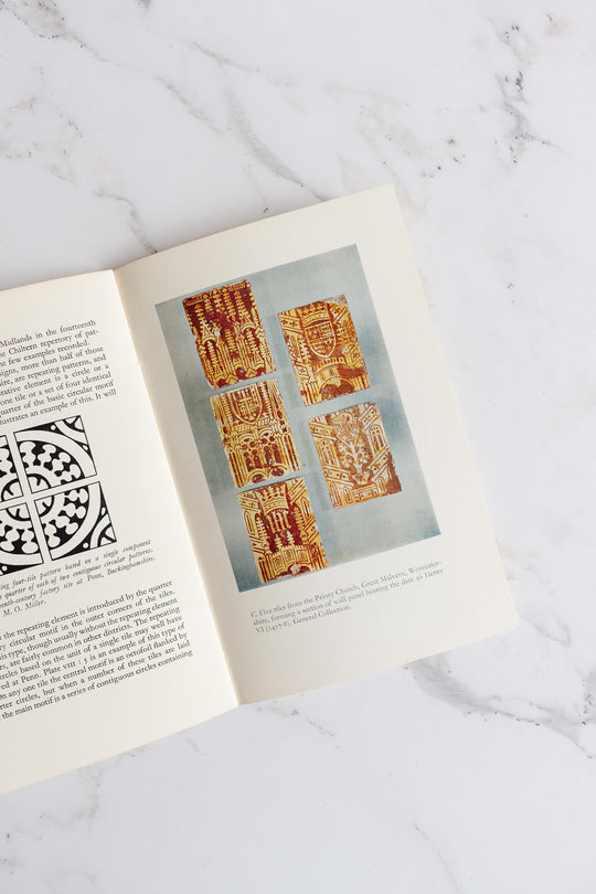 medieval tiles vintage book