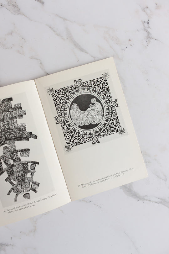 medieval tiles vintage book