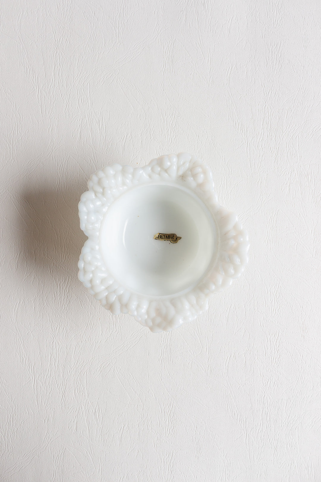 vintage french opaline lidded cabbage bowl