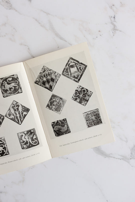 medieval tiles vintage book