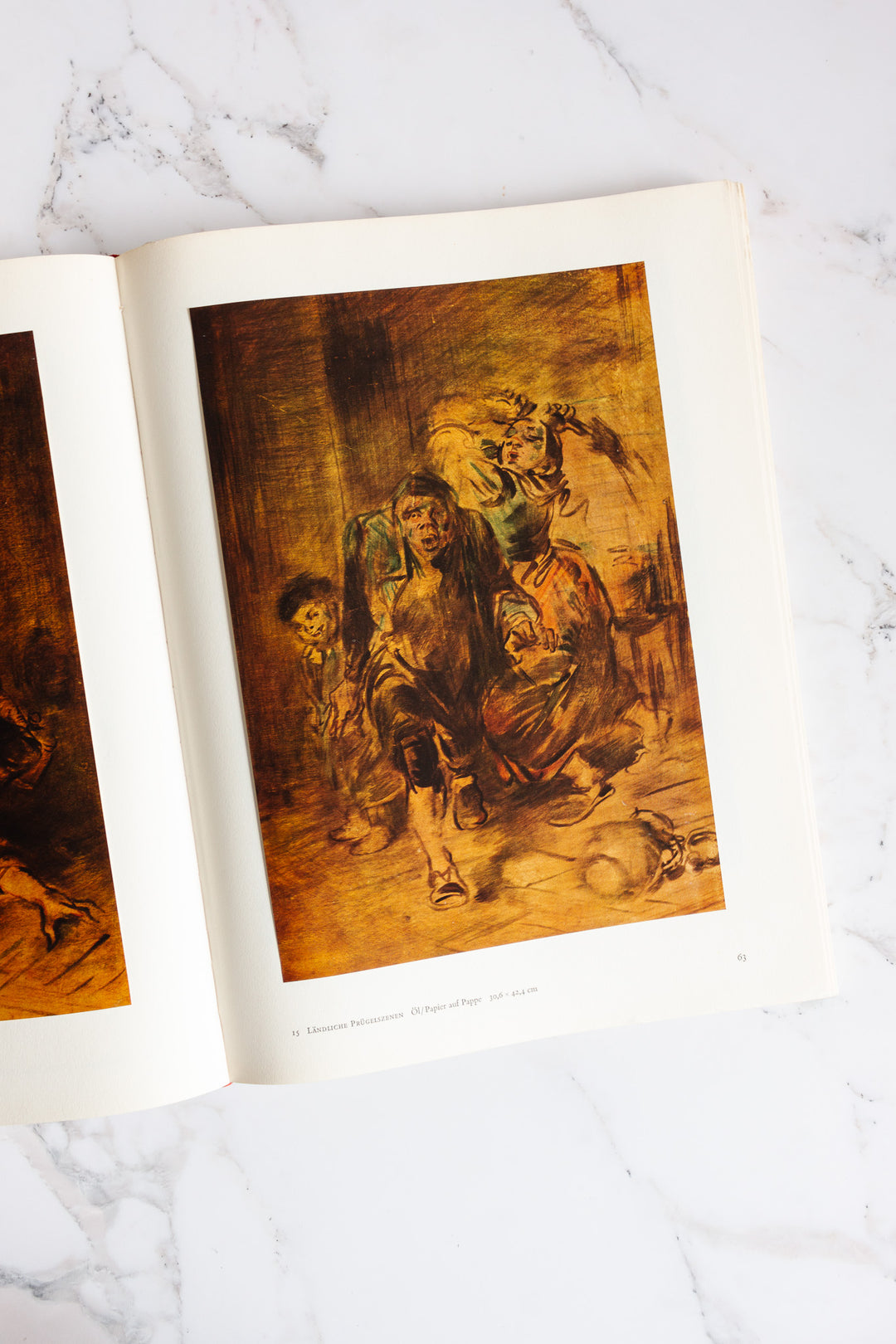 vintage German art book, “wilhem busch: zauber des unvollendeten”