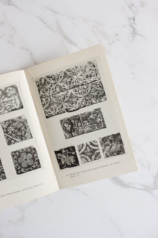 medieval tiles vintage book