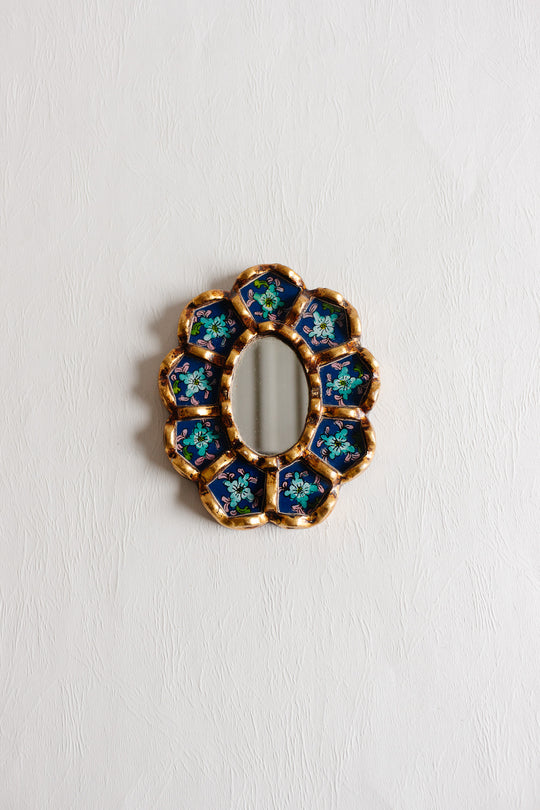 antique french verre églomisé mirror