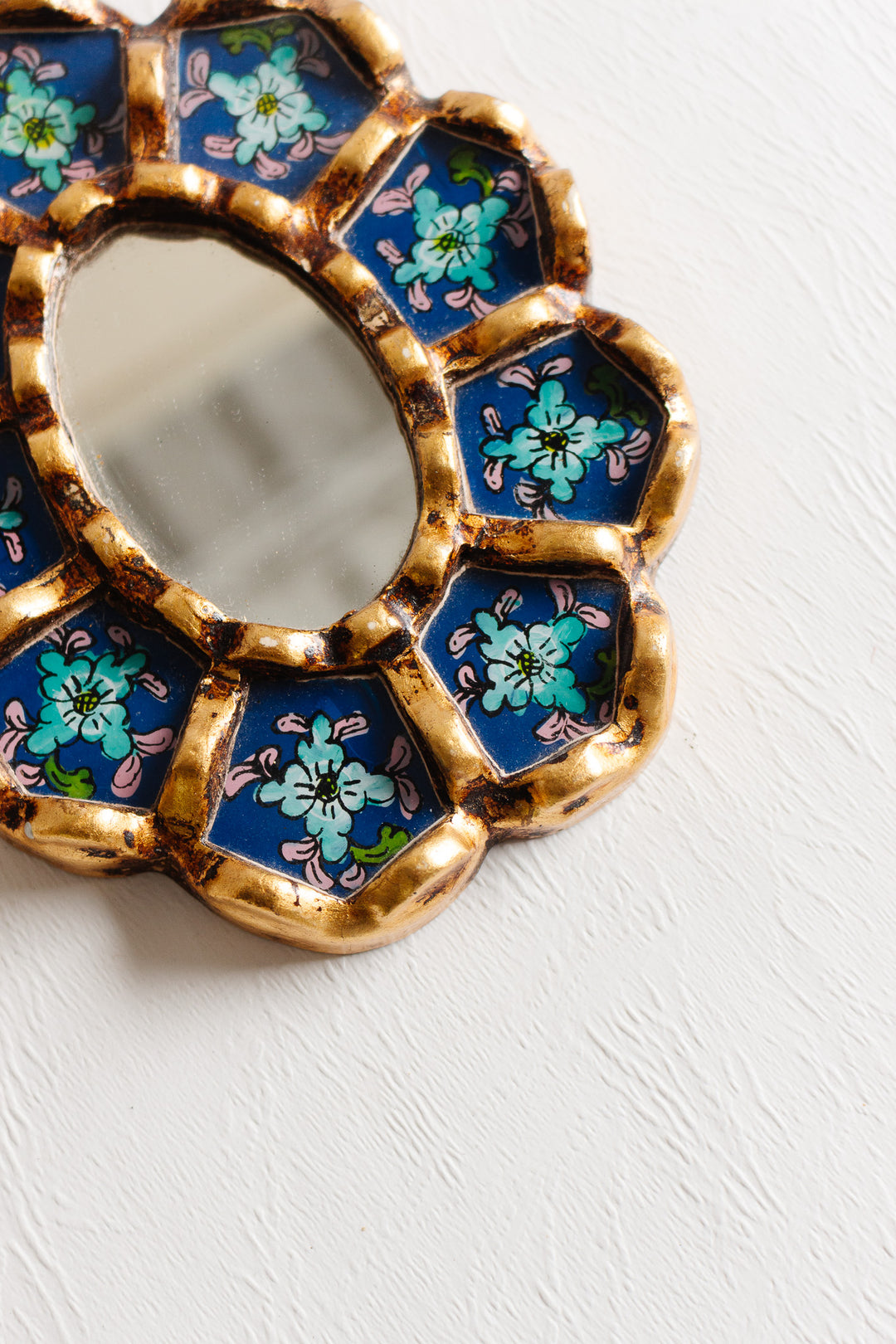 antique french verre églomisé mirror