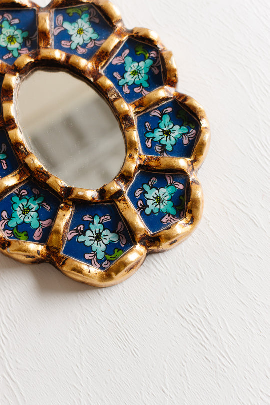 antique french verre églomisé mirror