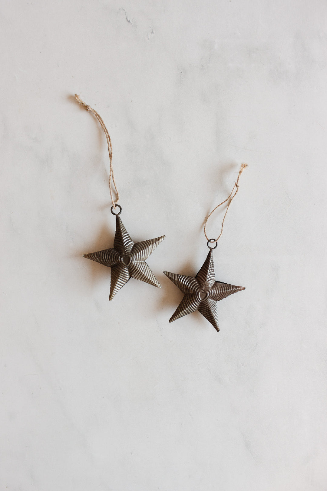 antique german pressed tin star ornament
