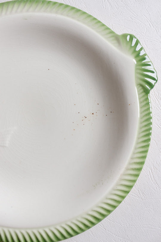 set of 3 antique french fish plates
