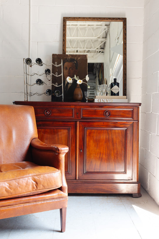 1980s Dutch sheepskin leather club chair