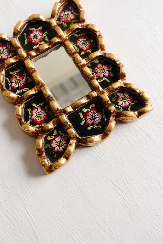 antique french verre églomisé mirror