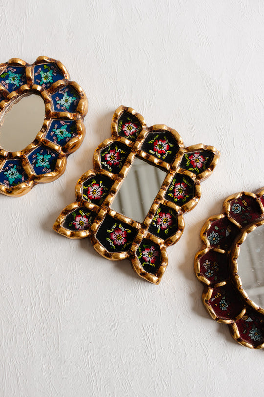 antique french verre églomisé mirror