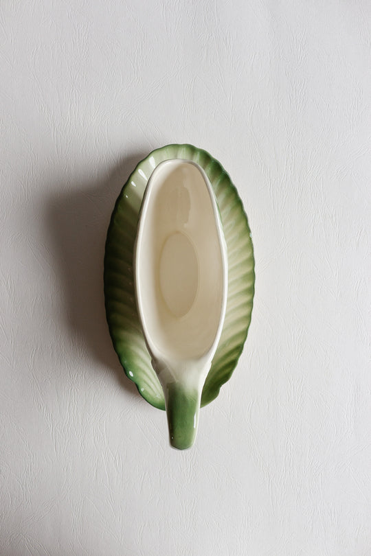 Longwy gravy boat circa 1890 to 1920
