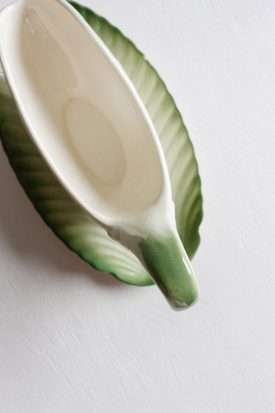 Longwy gravy boat circa 1890 to 1920