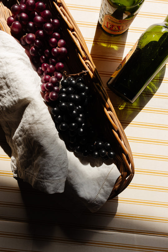 vintage french willow baguette basket