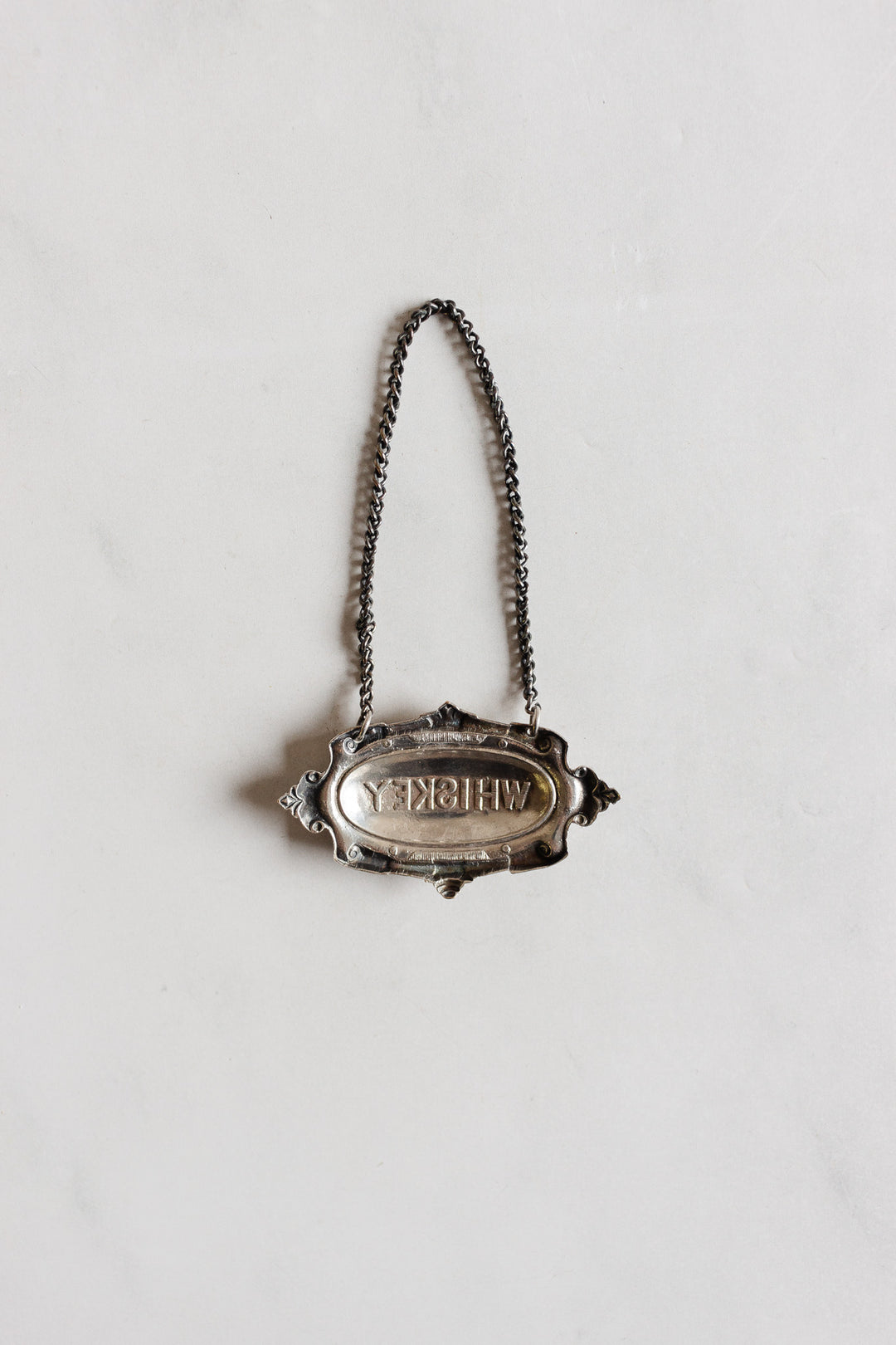 vintage English liquor decanter  tags