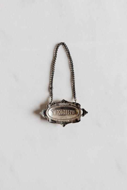 vintage English liquor decanter  tags