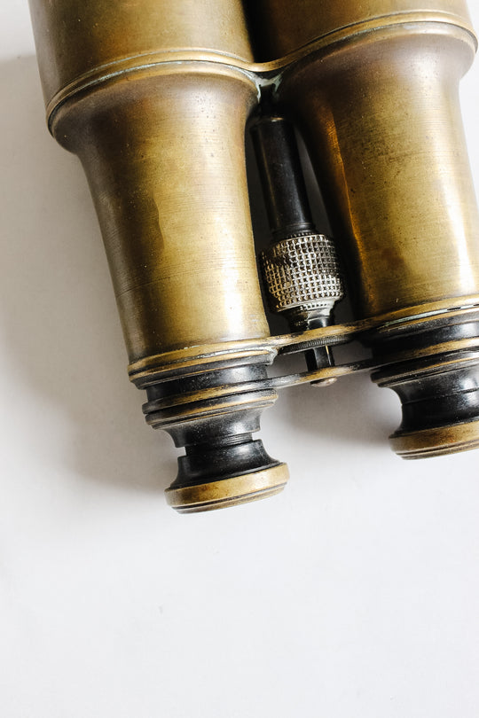 19th century french brass field binoculars