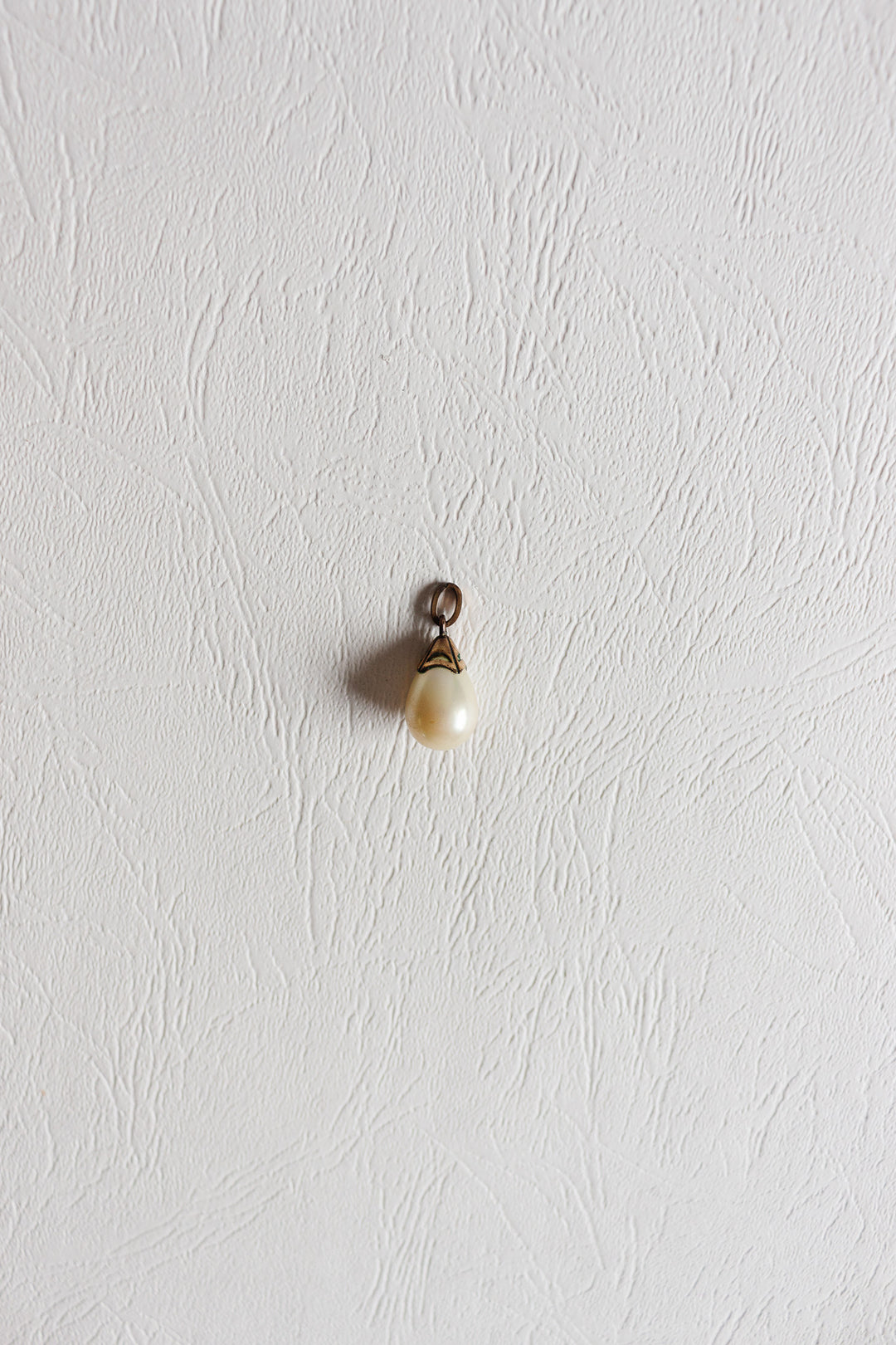 midcentury french teardrop pearl pendant