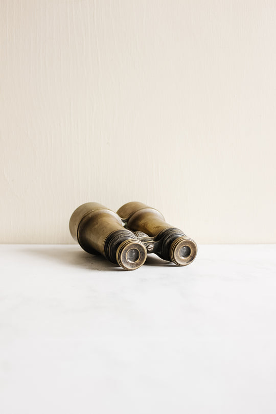 19th century french brass field binoculars