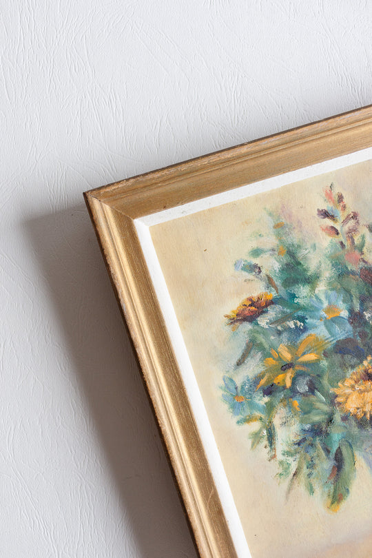 bouquet dans un vase de fleuriste
