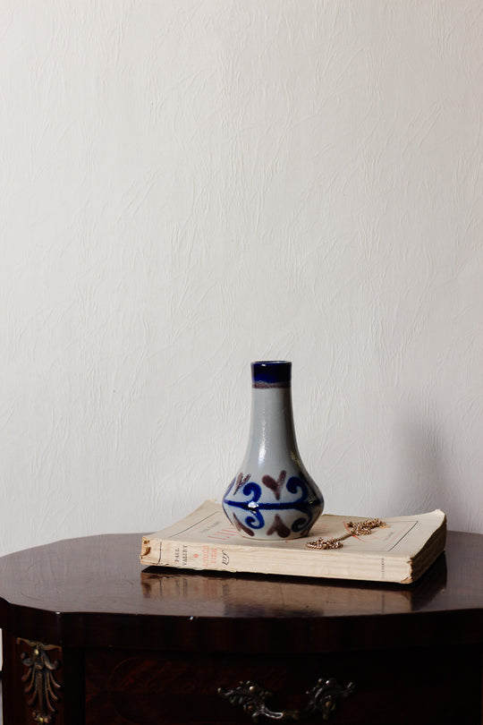 vintage german stoneware bud vase