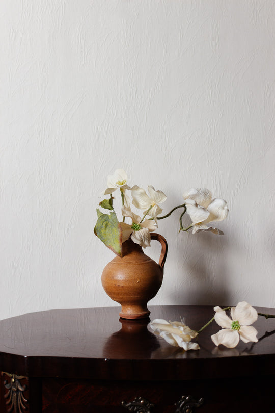 vintage french petit stoneware pitcher