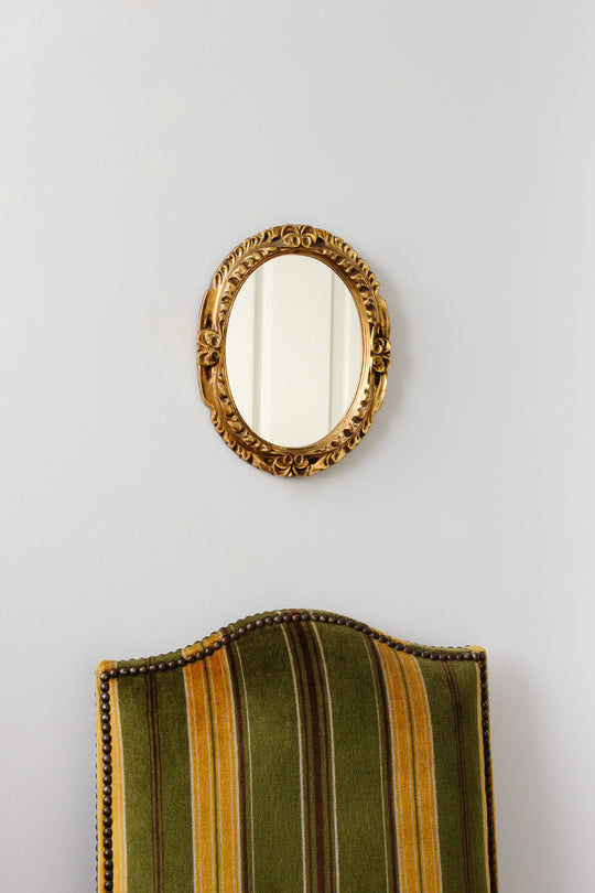 vintage french louis xiv style gilt mirror