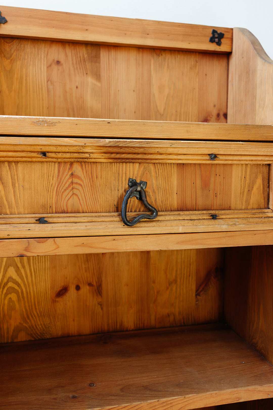 vintage french pine entry console