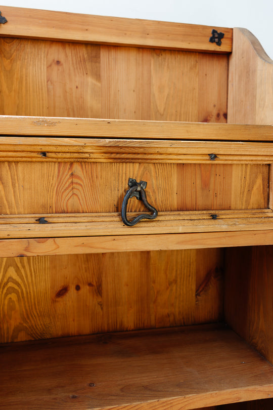 vintage french pine entry console
