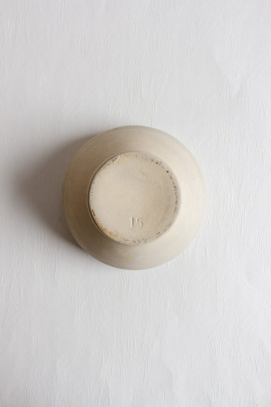 pair of antique french stoneware digoin bowls