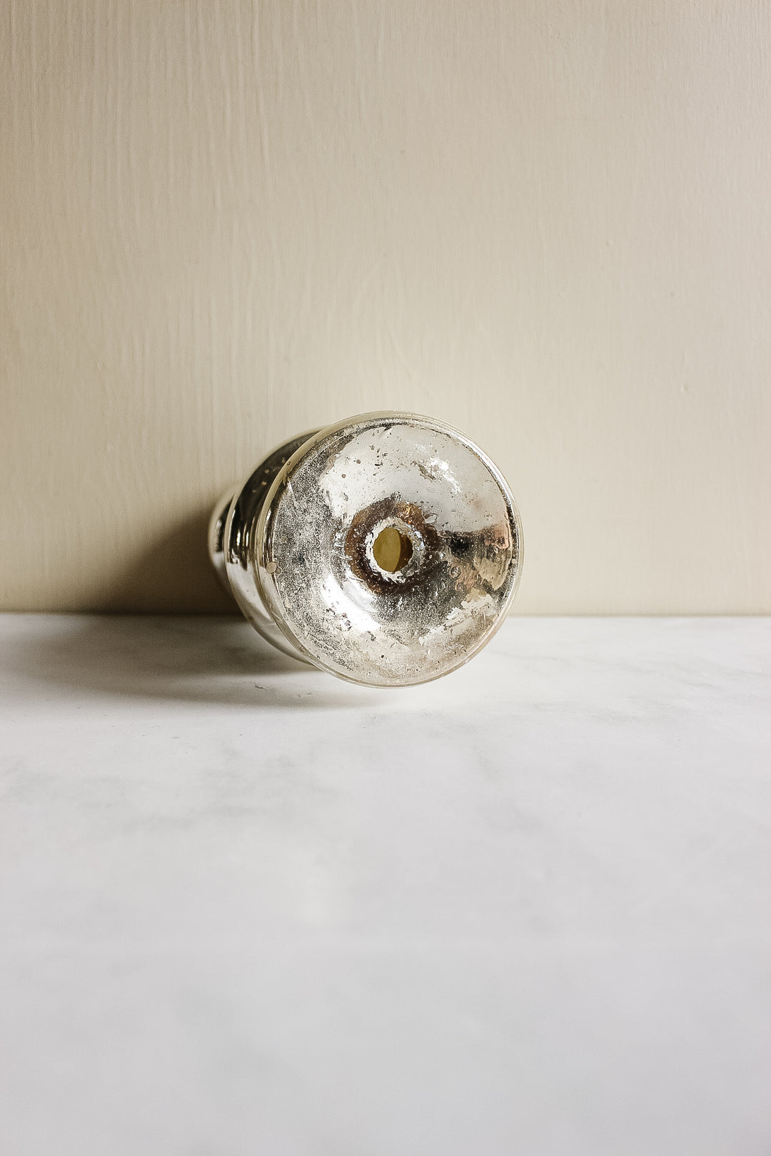turn of the century french mercury glass vase