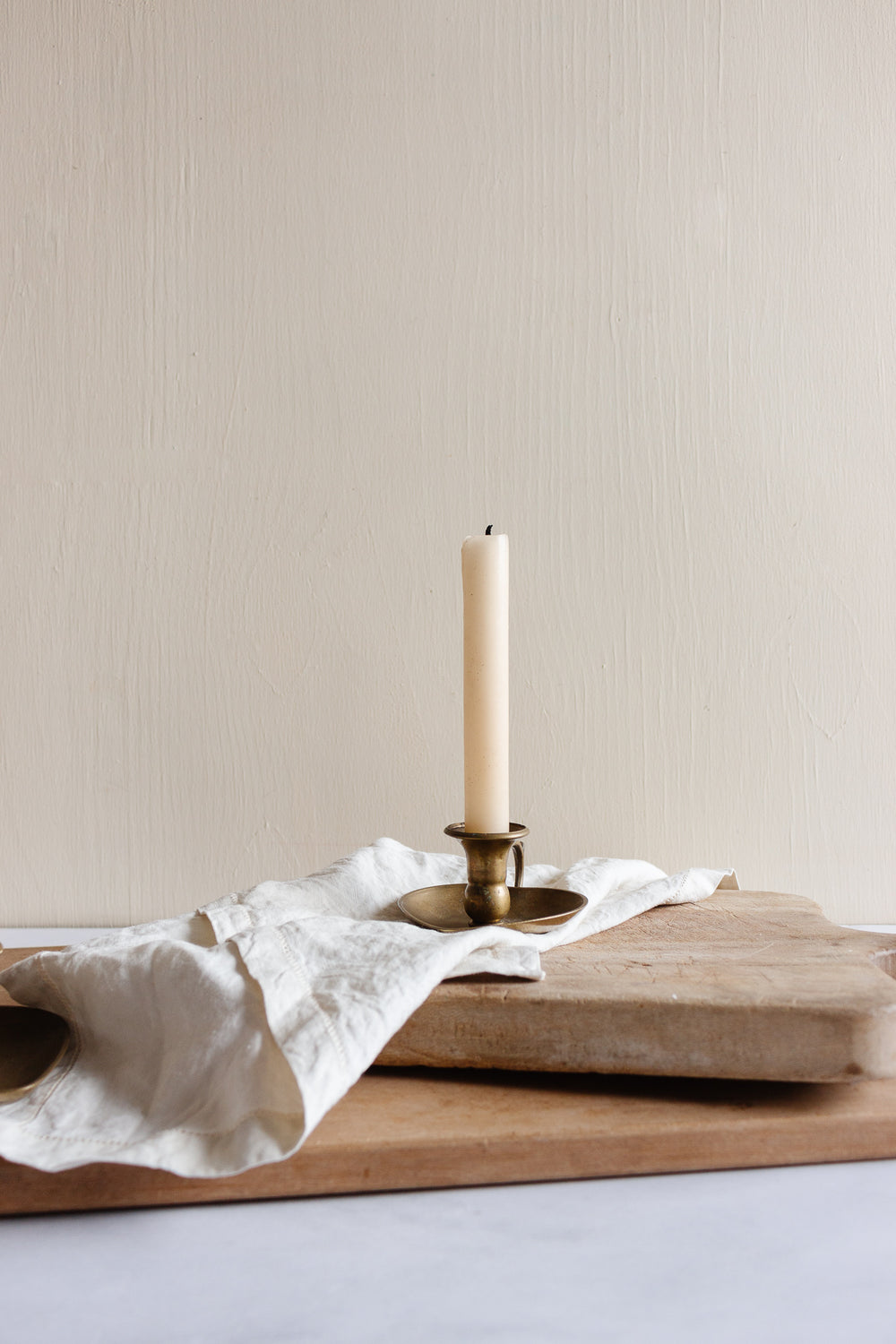 pair of vintage french heart shaped chambersticks