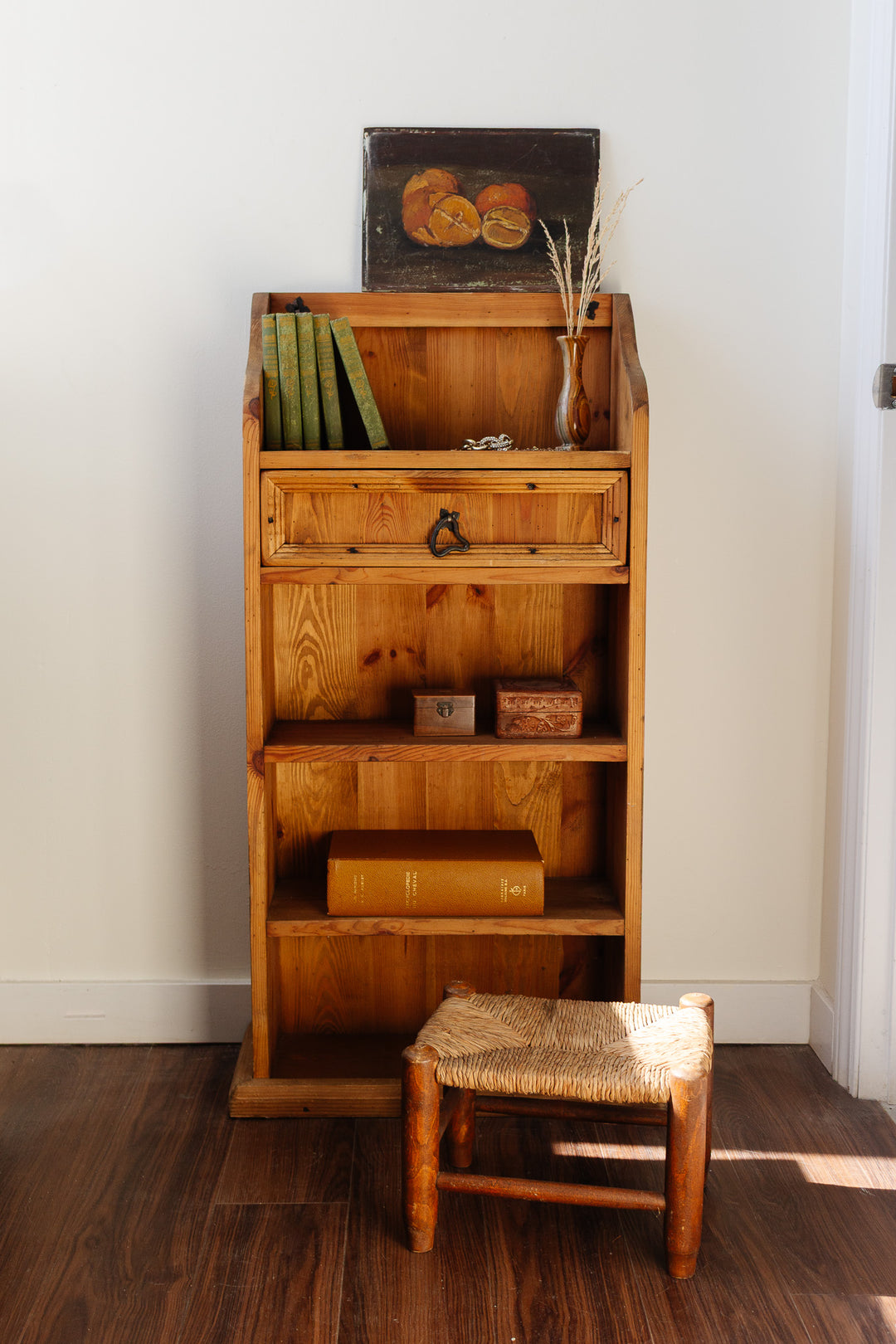 vintage french pine entry console